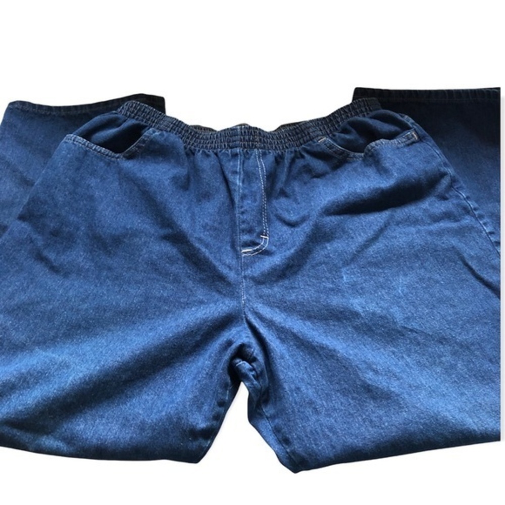 Chic Jeans‎ Women’s Size 18 Petite Stretch Blue Pull Over Pockets